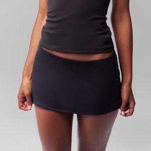 Guizio Black Mini Skirt
